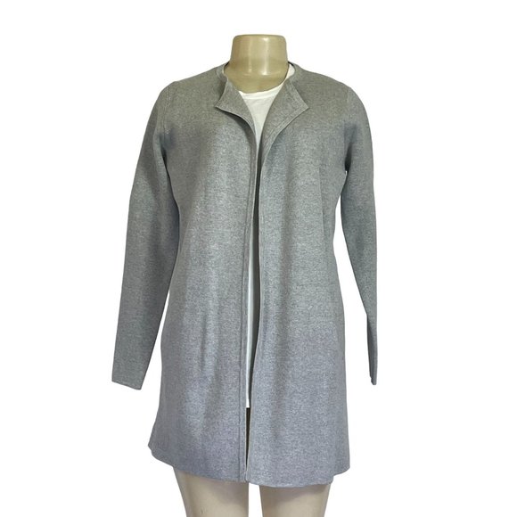 NWT J.Crew Cardigan Cotton Boho Light Grey Size XS Women's Sweater - Picture 1 of 8